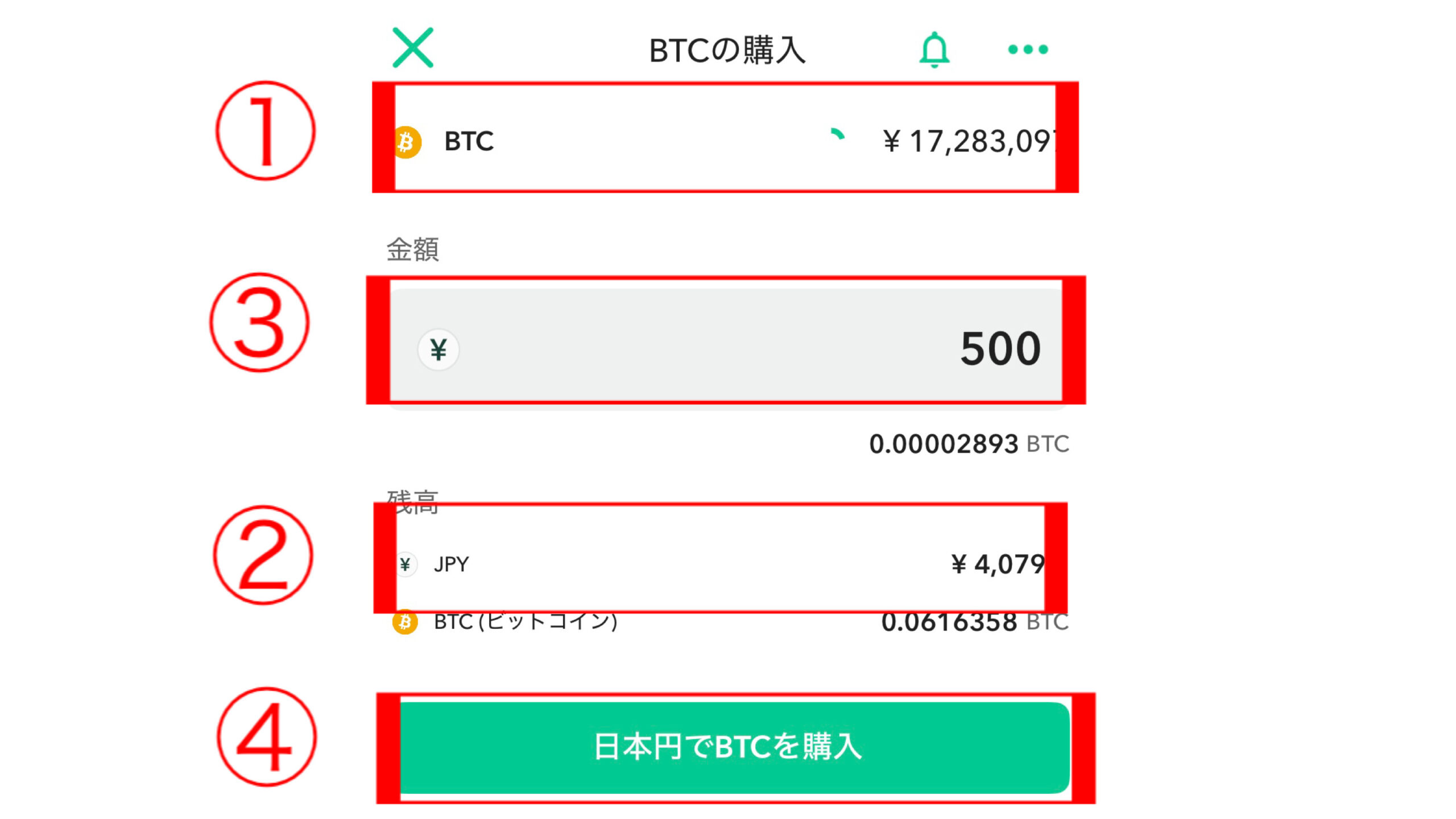 コインチェック　ビットコイン買い方